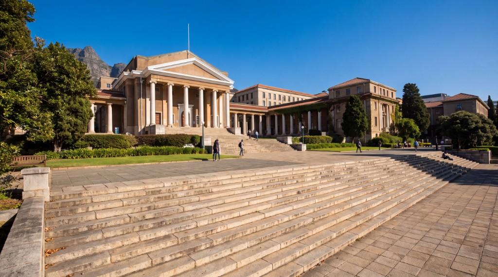 Public campus movement at UCT Campus: students/visitors, paths or transport relationship and multiple zones visible