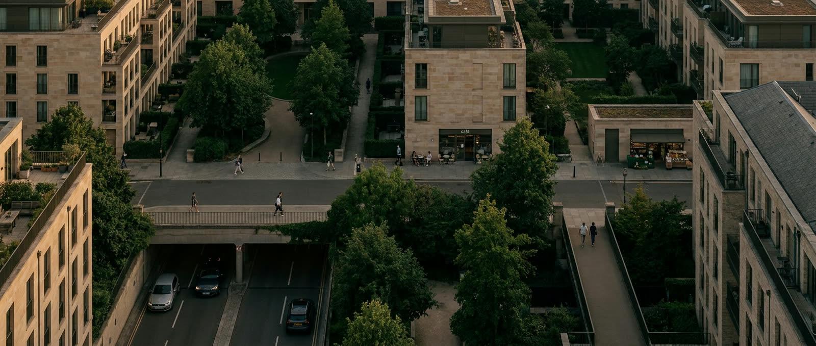 A lived residential street and neighbourhood context.
